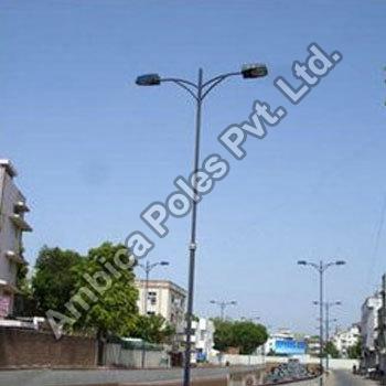 Dual Arm Street Light Pole, Certification : ISI Certified