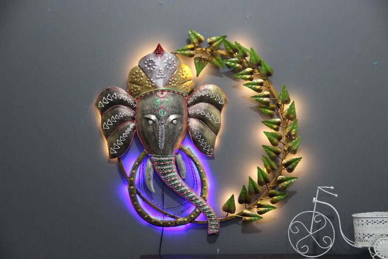 Ring Ganesh LED Mural, Packaging Type : Paper Box