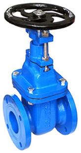 Cast Iron Double Flange Sluice Valve, for Water, Oil, Air, Fire fighting applications, Marine applications