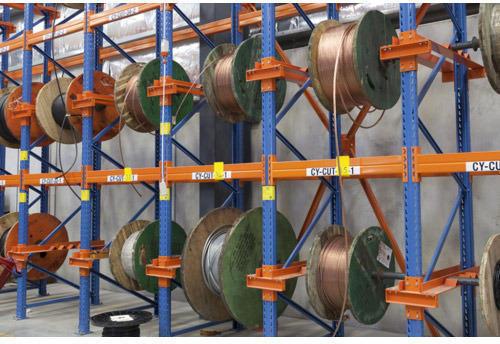 Mild Steel Cable Reel Storage Racks, Color : Blue Orange at Rs 35,000 /  Piece in Pune