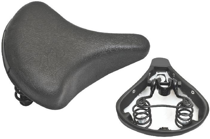 FF - 305 PVC Bicycle Seat, Color : Black