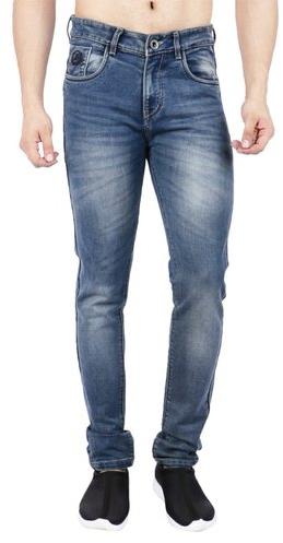 Orizzonti Faded 5 Pocket Denim Jeans, Waist Size : 30-36
