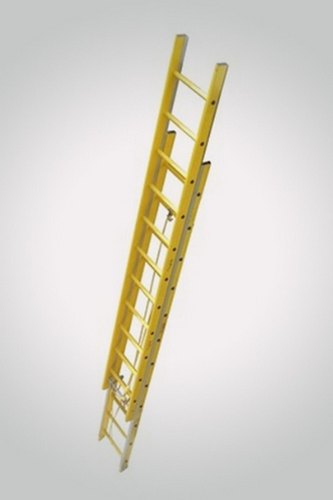 Fiberglass Wall Extension Ladder, Color : Yellow