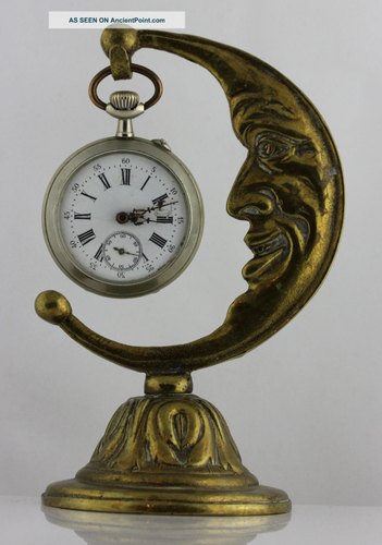 APS Brass Moon Stand Clock