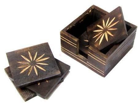 Square Wooden Coaster