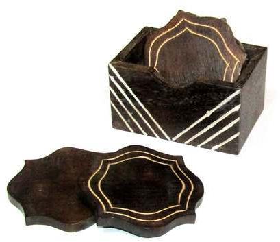Wooden Tea Coaster, Size : 3 x 3 Inches