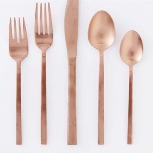 Brass Baby Cutlery Set, Color : Brown