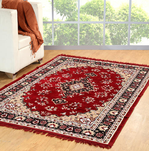 Printed Cotton Handloom Carpets, Size : Standard