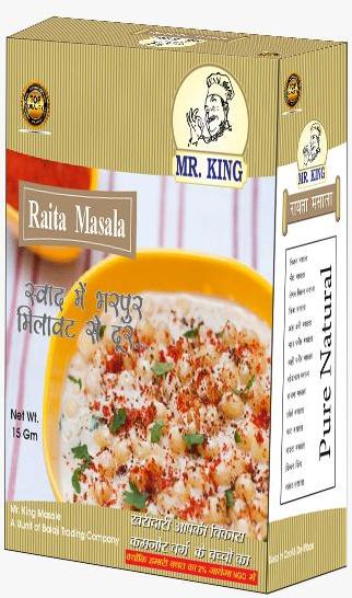 Blended Organic Raita Masala Powder, for Cooking, Packaging Type : Paper Box