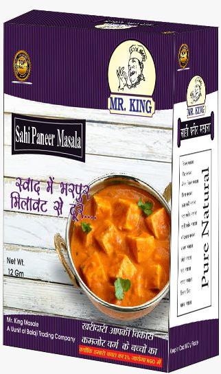 Blended Organic Shahi Paneer Masala Powder, for Cooking, Packaging Type : Paper Box