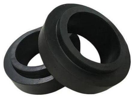 Round Roller Rubber Ring, Color : Black