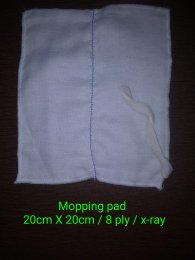 Manual Cotton Mopping Pads, for Hospital, Color : White