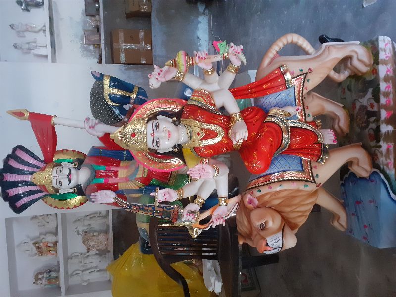 Marble Durga murti, for Home, Hotel, House, Religious, Shop, Temple, Size : 1ft, 2ft, 3ft, 5ft