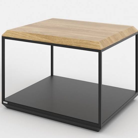 Wood Top Square Side table