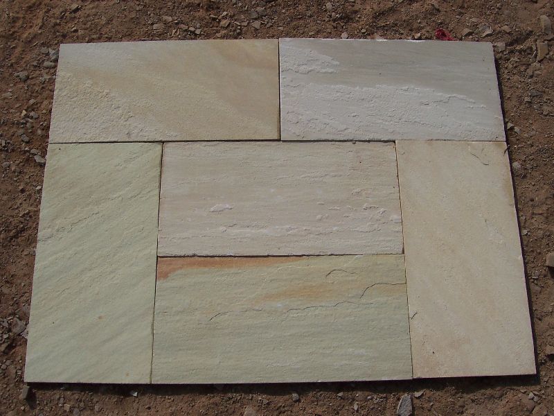 Mint Sandstone Paving Slabs, for Construction, Color : Brown