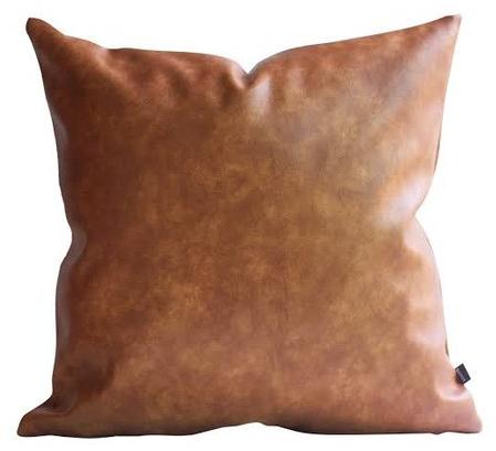 Plain Leather Cushion, Size : 16 X 20