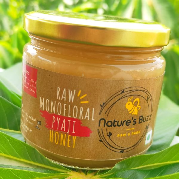 Natures Buzz Raw Monofloral Pyaji Honey, for Personal, Clinical, Cosmetics, Feature : Digestive, Energizes The Body