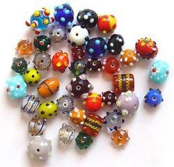 Glossy Glass Beads, for Jewelry, Pattern : Plain