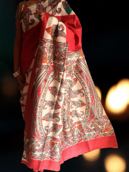 Tussar Muga Silk Saree, for Easy Wash, Anti-Wrinkle, Technics : Embroidery Work