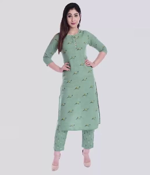 Cotton ladies kurta set, Size : M, XL