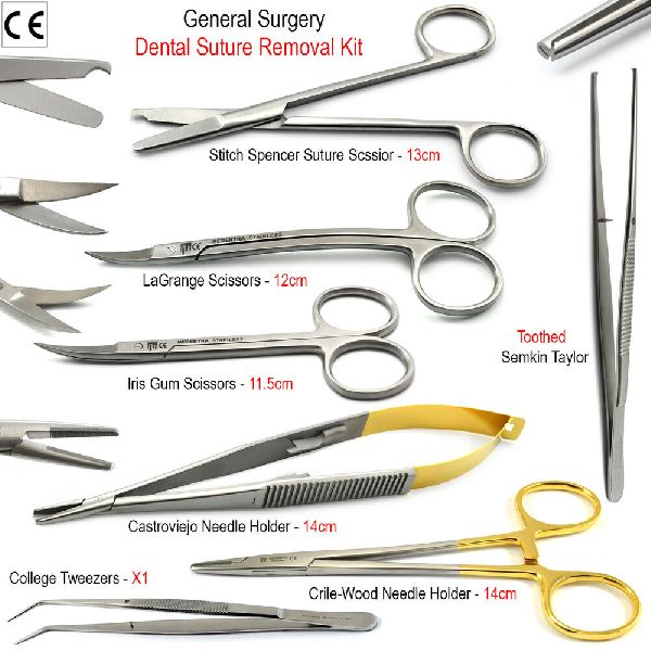 Surgical scissors, Color : Stainless steel
