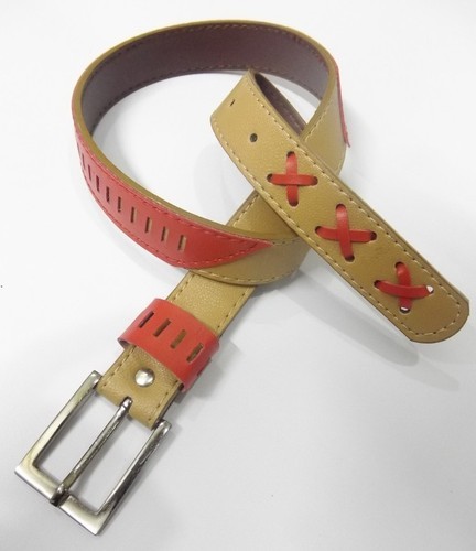 Plain Ladies Designer Rexine Belts, Feature : Easy To Tie, Fine Finishing, Shiny Look