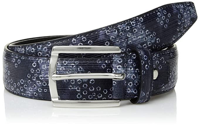 Mens Printed Leather Belts