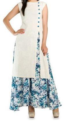 Kurti with Palazzo Set, Occasion : Casual Wear