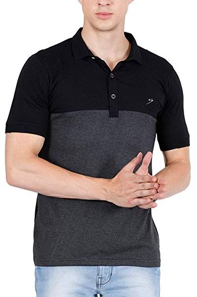 Plain Cotton Mens Collar T-Shirts, Size : XL, XXL