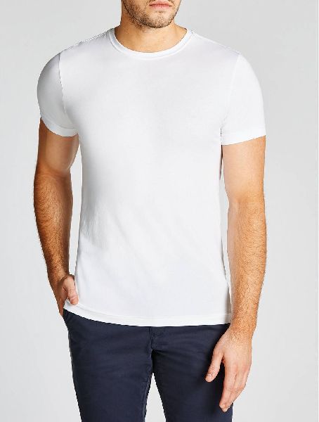 Half Sleeves Cotton Mens Plain T Shirt, Occasion : Casual Wear