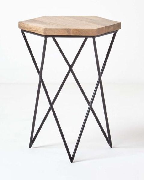 Polished Iron Stool, for Home, Restaurants, Shop, Size : 38x38x50 Cms