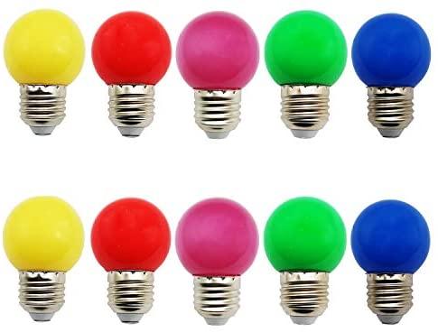 Colored LED Bulbs, Color : Multicolored