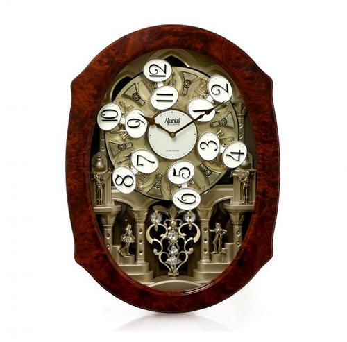 Quartz Wood Musical Pendulum Wall Clock, Color Brown at Rs 36,000