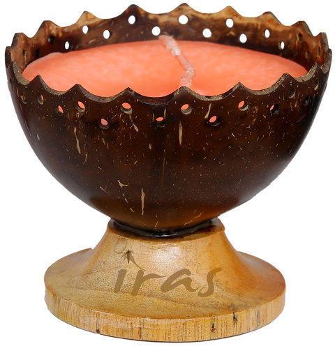Antique Coconut Shell Candle