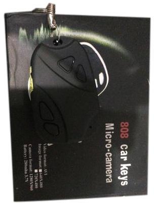 Key Chain Spy Camera, Color : Black