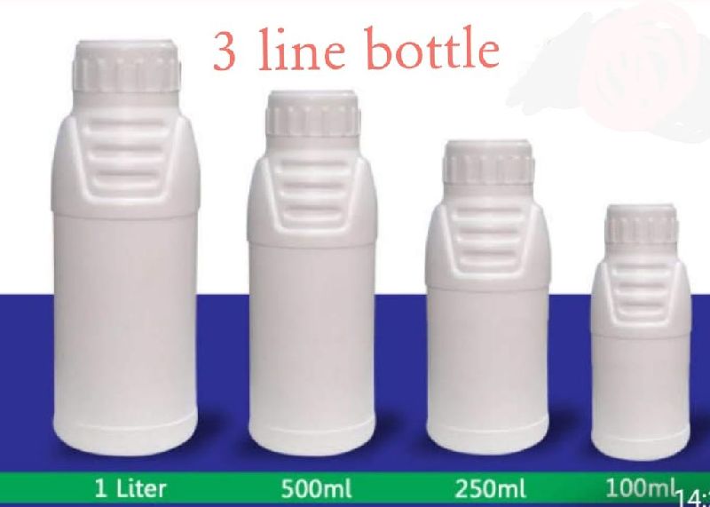 White Plastic Round Bottles