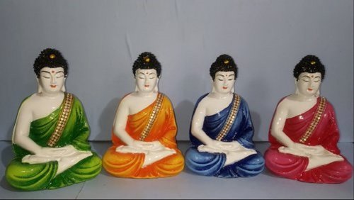 Fiber God Buddha Statue, Size : 5 Inch (Height)