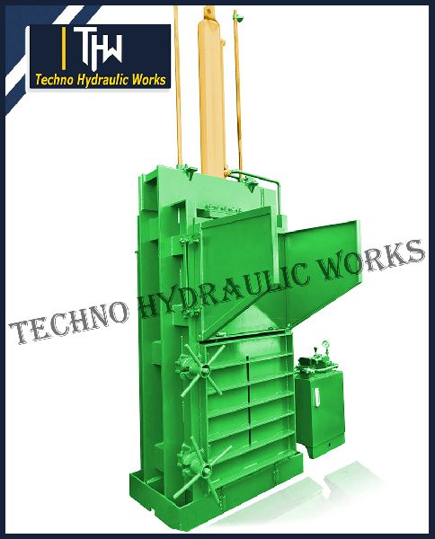 Baling press machine for pet bottles