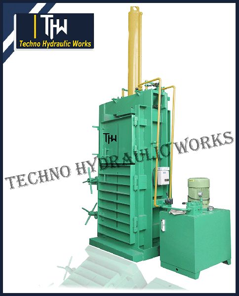 Plastic baling press machine