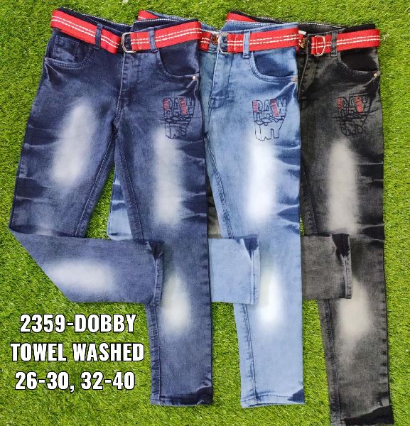 WI-FIE Plain denim jeans, Size : 26-40