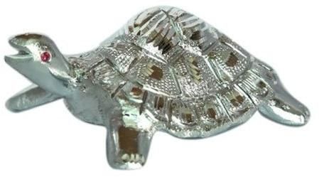 Steel White Metal Tortoise Statue, Packaging Type : Box