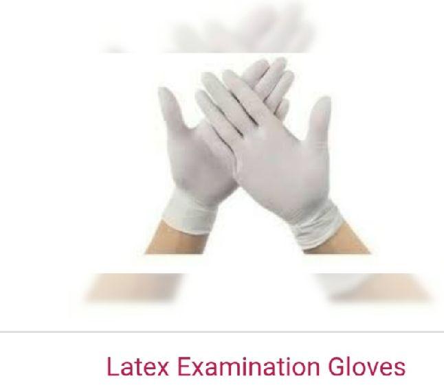 Latex examination gloves, for Hospital, Size : Standard