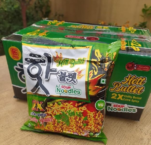 Hott Bullet Soup Noodles, Packaging Type : Plastic Packet