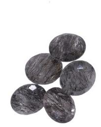 Rhythm Gems Polished Black Rutile Stone, Size : 12 mm