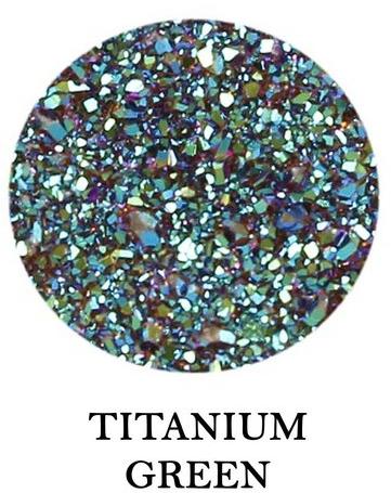 Round Titanium Green Druzy Gemstone, Packaging Type : Loose