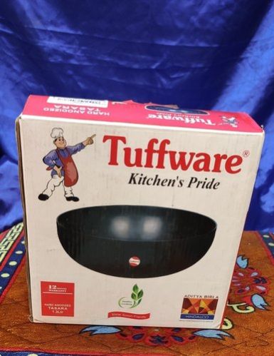 Tuffware Hard Coating Anodized Tasara, Color : Black