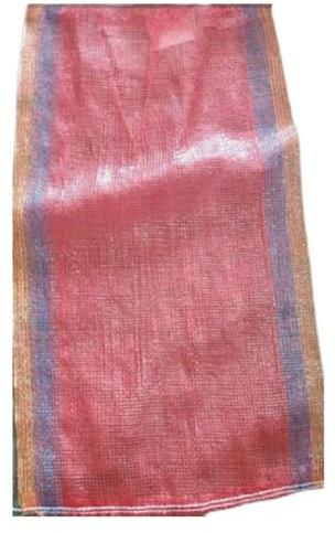 Mesh Tubular Leno Bag, Color : Red