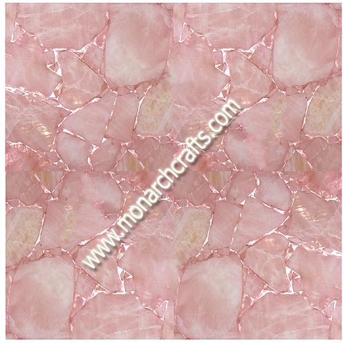 Square Rose Quartz Tile, Size : Medium (6 inch x 6 inch)