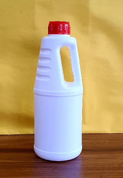 1 Litre Side Handle Plastic Bottle, Color : White