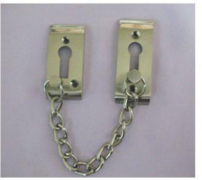 Elegant Brass Door Safety Chain